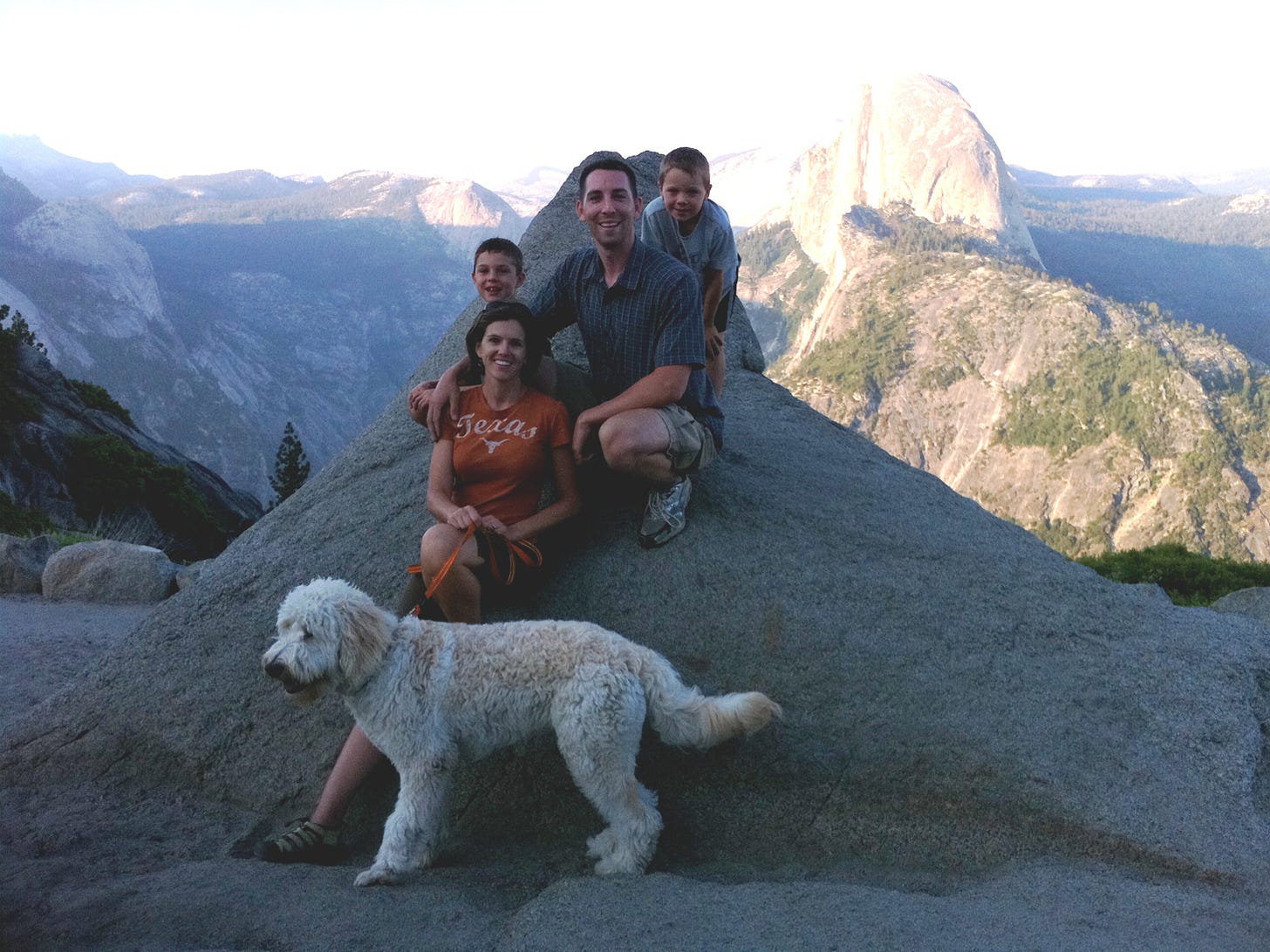A group of people and a dog on a mountain
AI-generated content may be incorrect. A group of people and a dog on a mountain
AI-generated content may be incorrect.