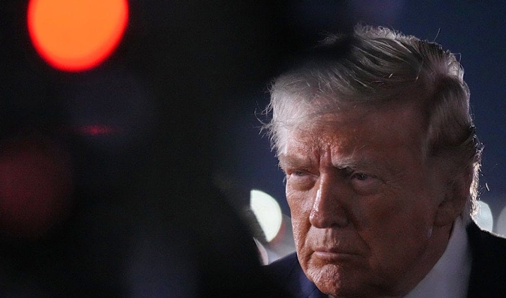 President Donald Trump talks with reporters before boarding Air Force One at John F. Kennedy International Airport in New York, early Tuesday, June 9, 2026. (AP)
