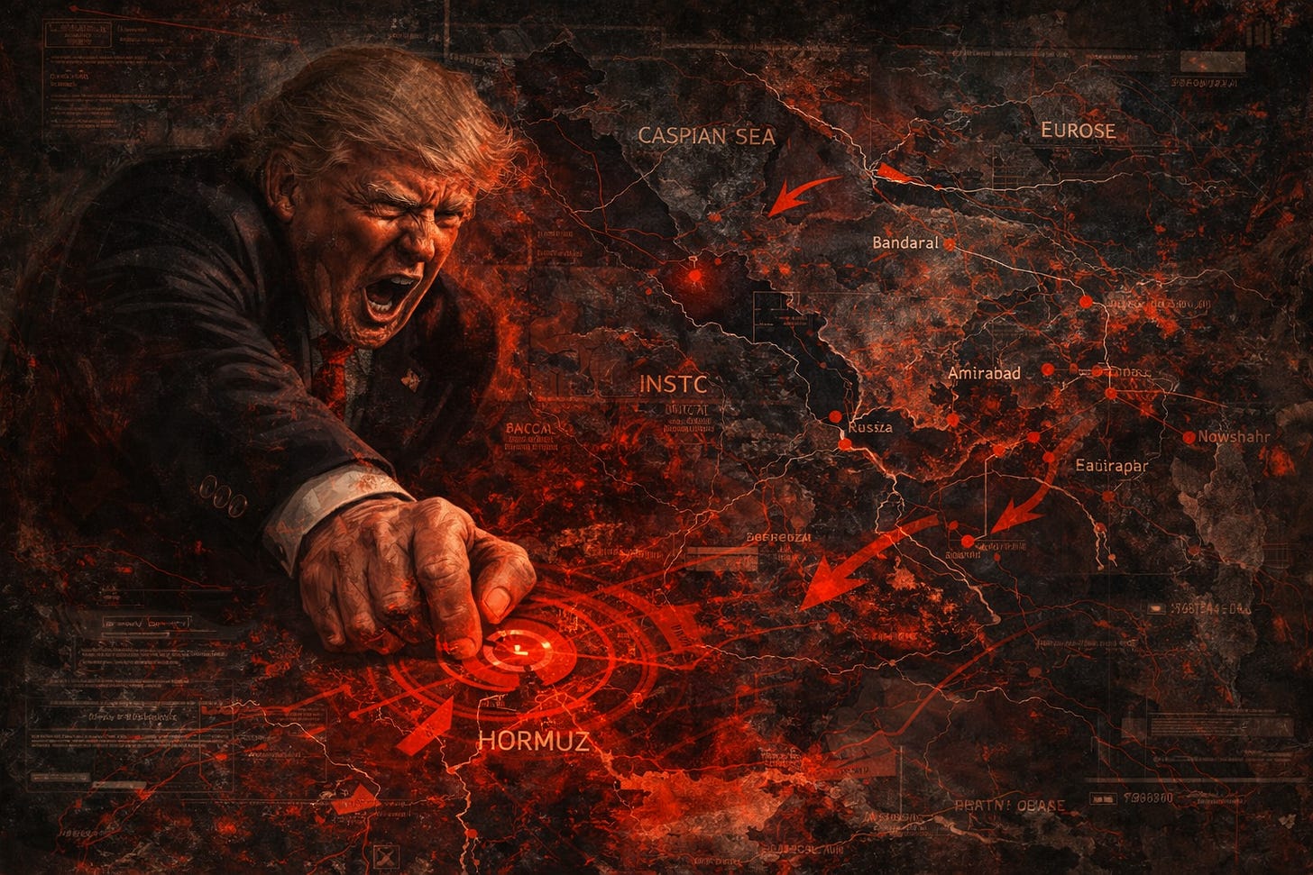 Trump tried to choke one corridor while the rest of the map stayed open.