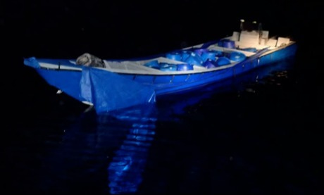 The crew of the Hamilton encountered small smuggling boats like this one loaded with cartel drugs during its most recent patrol. The crew of the Hamilton encountered small smuggling boats like this one loaded with cartel drugs during its most recent patrol.