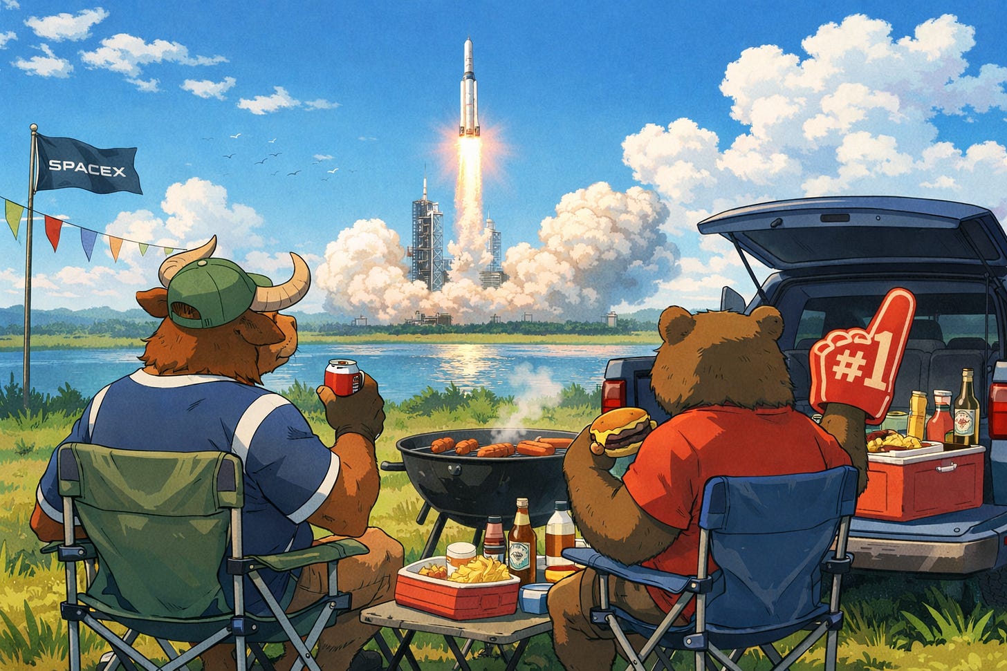 Bull and bear tailgating