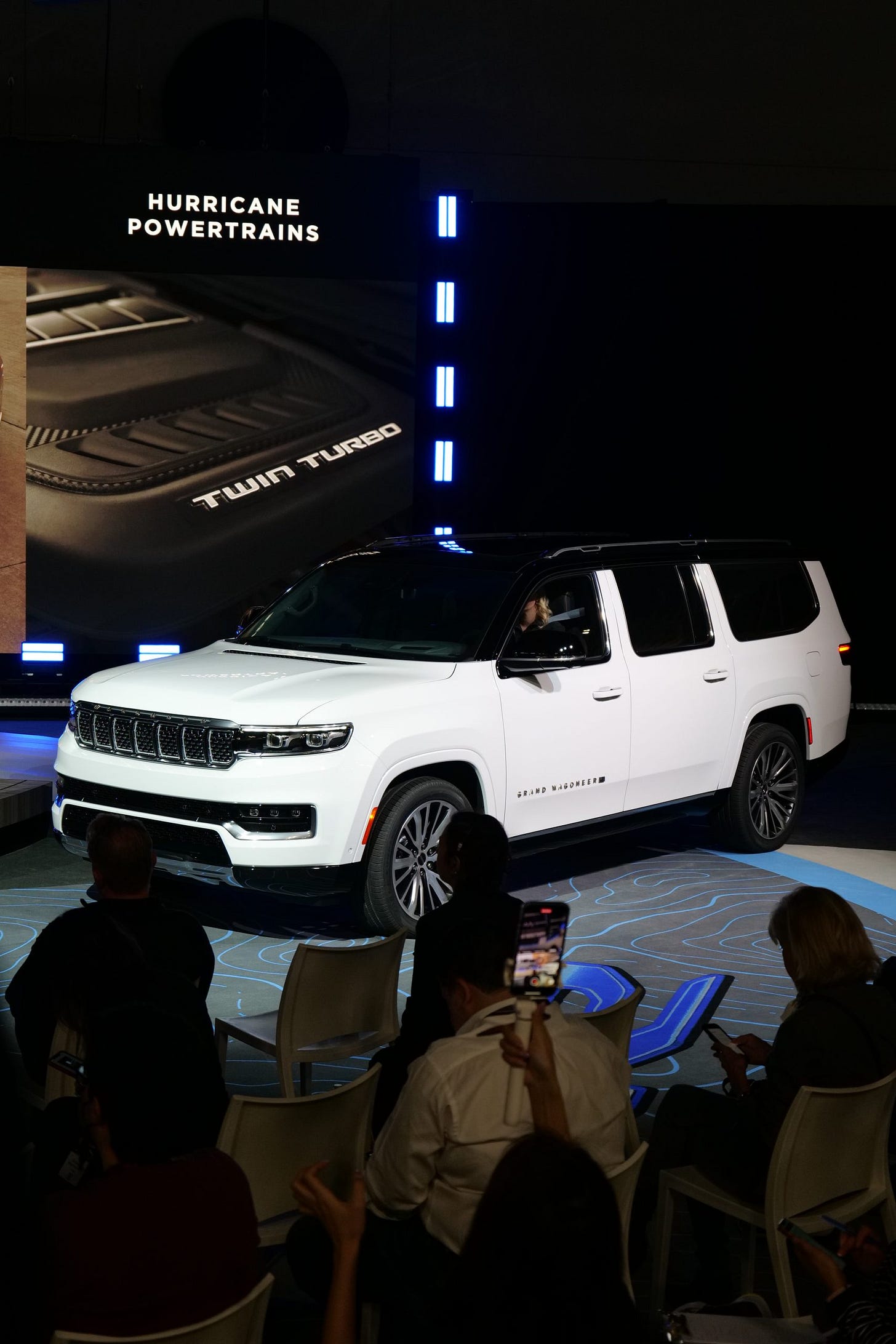 Jeep also introduced a long wheelbase version of the already massive Grand Wagoneer, dubbed the Grand Wagoneer L.