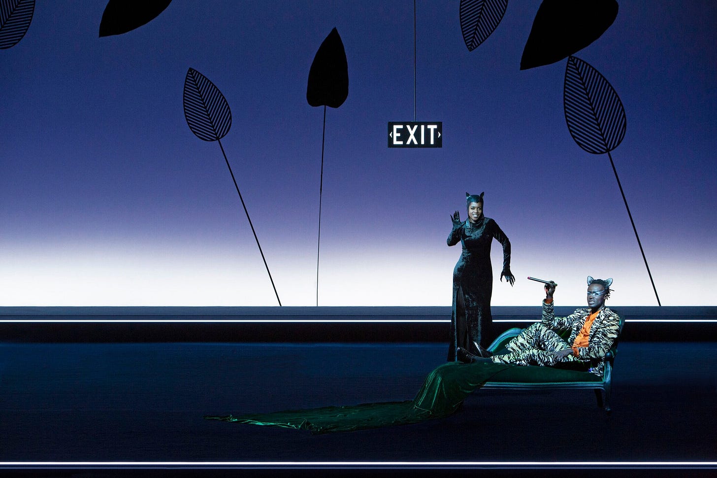 Olga Mouak (Bagheera the Panther), Roberto Jean (Shere Khan the Tiger) - French version