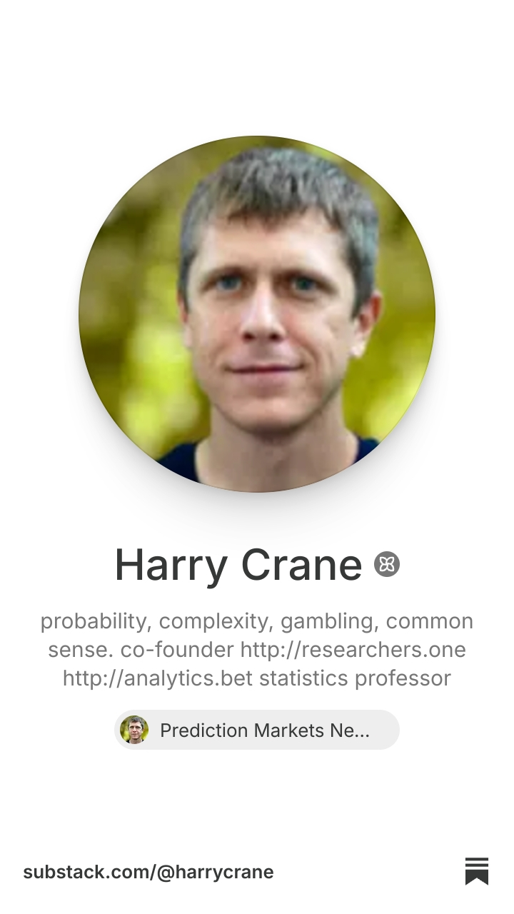 Harry Crane | Substack