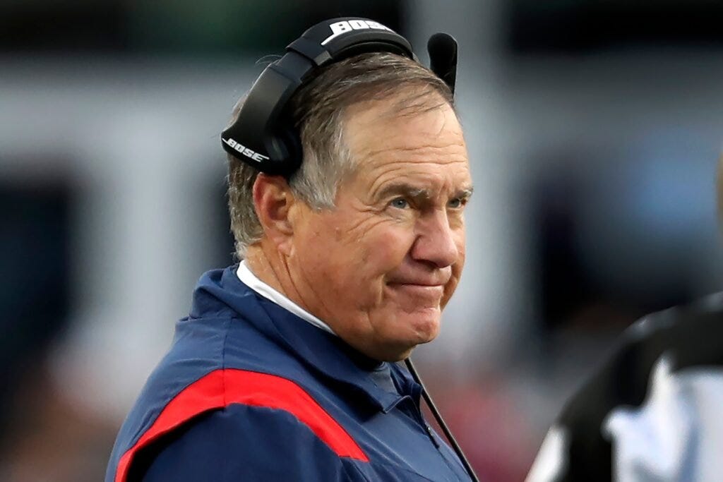 Cara de Bill Belichick en el 2022