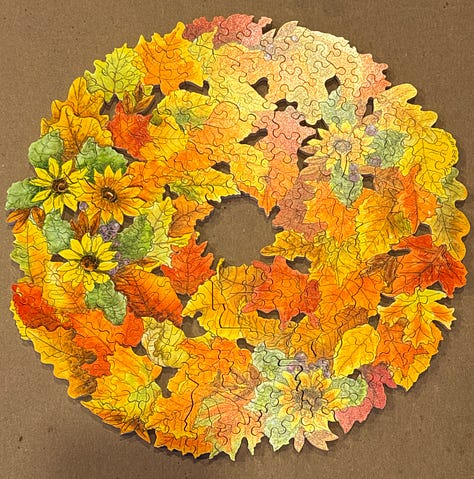 puzzles completed by Tyler Knott Gregson and Sarah Linden Gregson