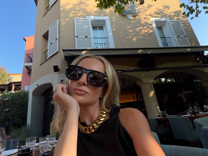 victoria beckham bag, black clutch bag, statement gold necklace, gold chain necklace, evening bag
