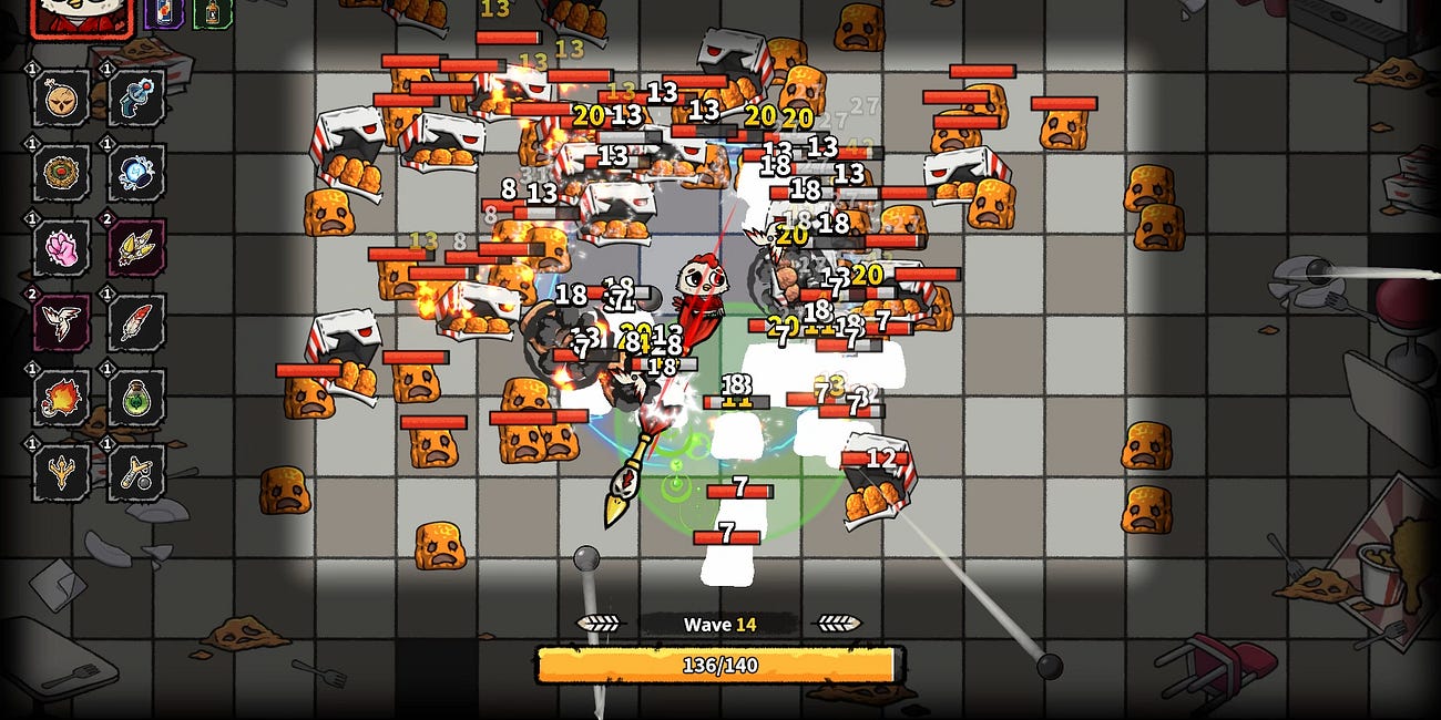 Chicken Must Fry would be better as an idle auto-battler