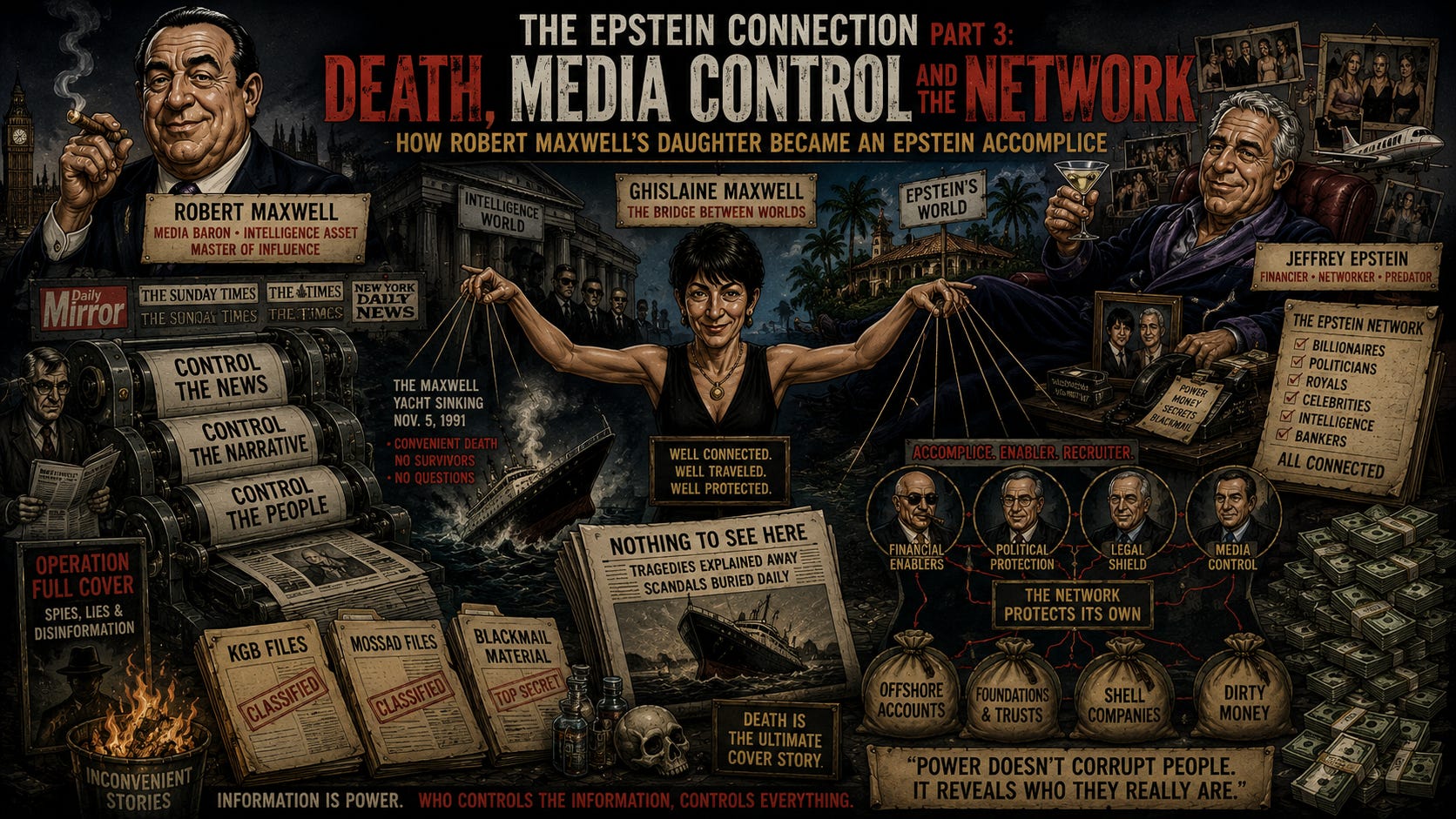 The Epstein Connection, Part 3 — Death, Media Control, and the Network