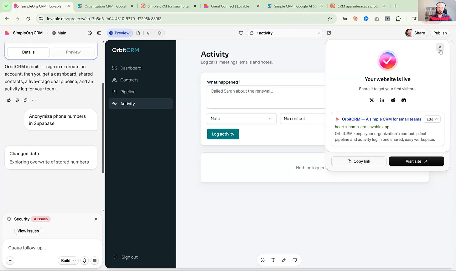 Your Lovable prototype is live Your Lovable prototype is live