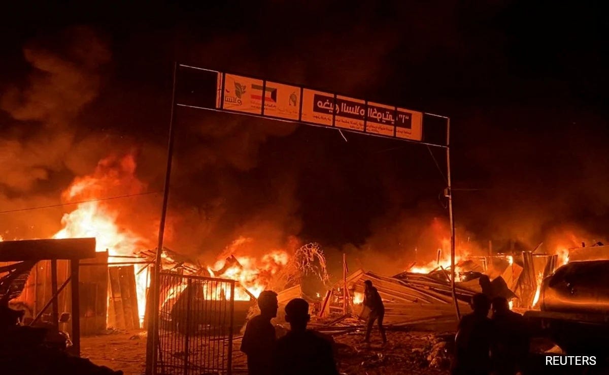Rafah Strike Kills 40, Israel "Aware" Of Reports That Civilians Were Harmed
