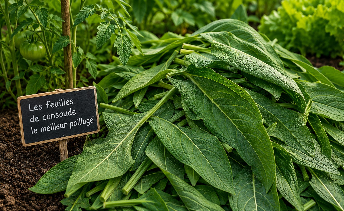 les feuilles de consoude le meilleur paillage
