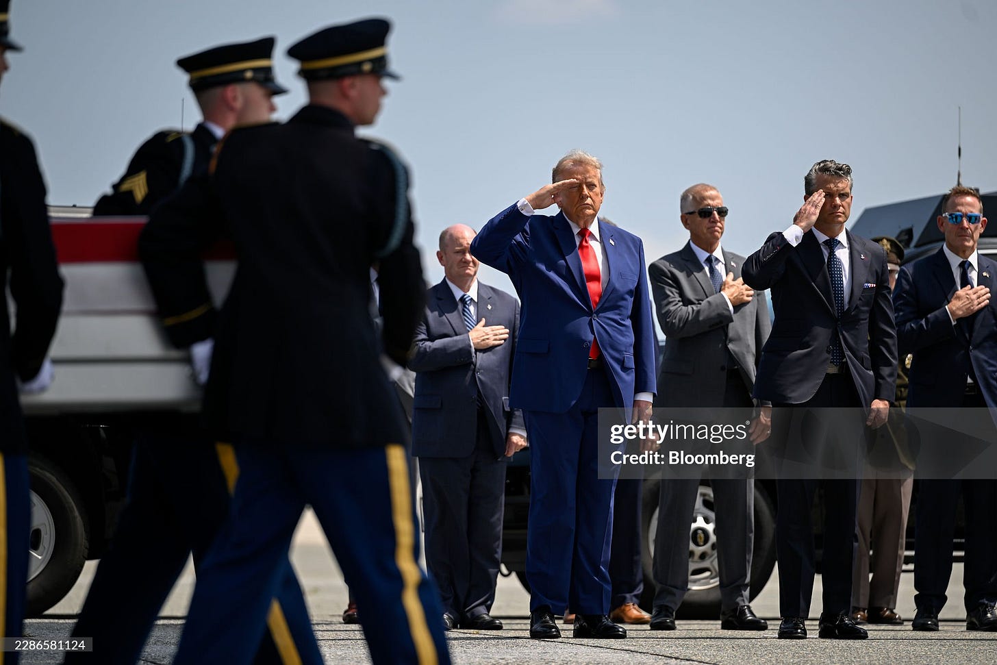 Trump Pays Respects To Four US Army Members Killed In Iran War