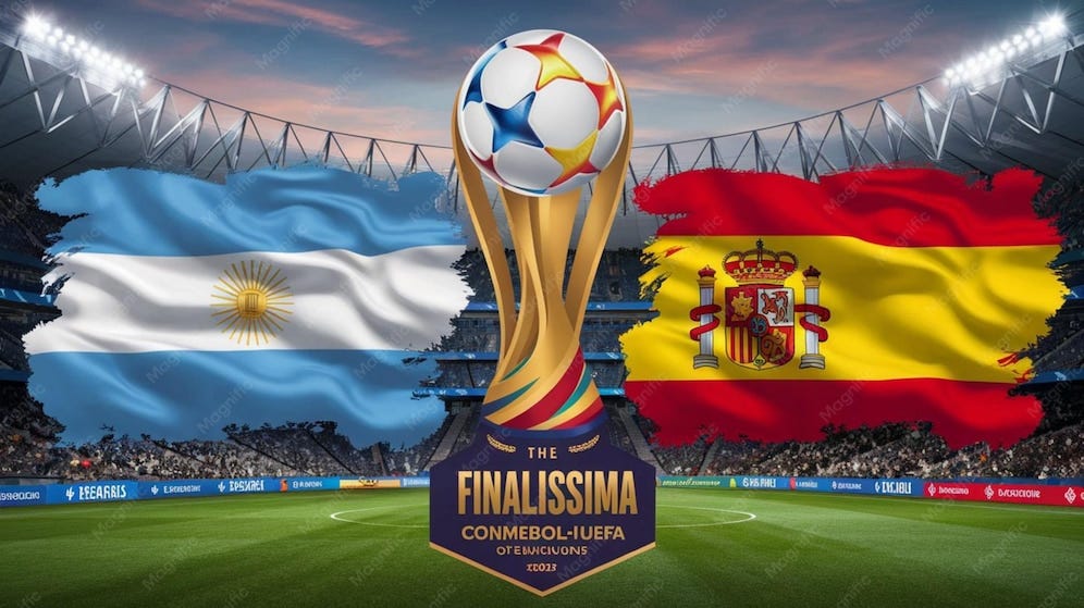 Argentine contre Espagne Finalissima La Coupe CONMEBOLE/UEFA officielle ... Argentine contre Espagne Finalissima La Coupe CONMEBOLE/UEFA officielle ...