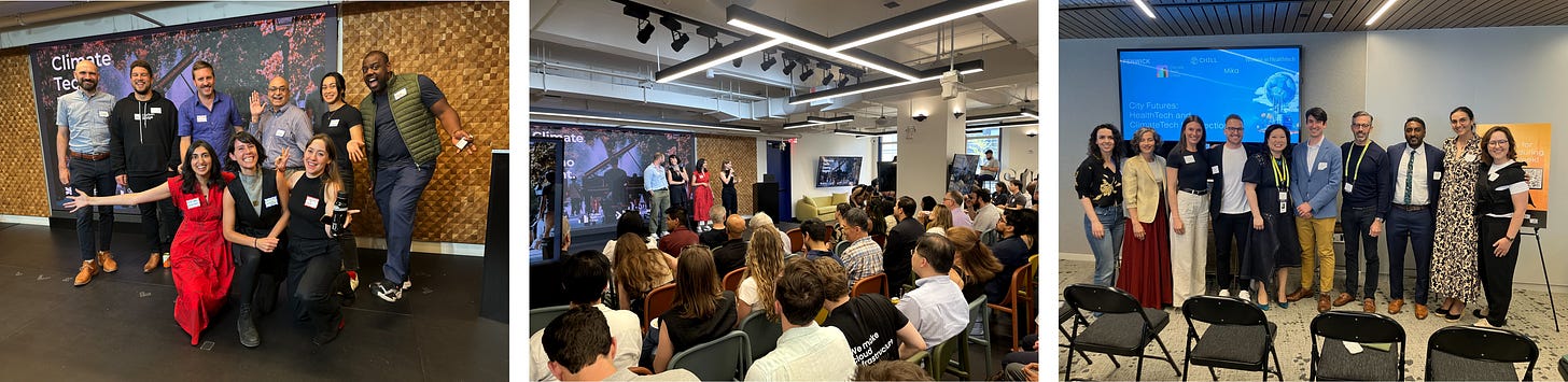 Photos from the NY Climate Demo night and Health x Climate event