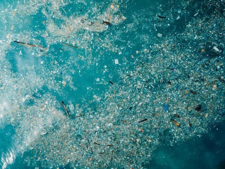 Microplastic Particles Ocean Pollution Microplastic Particles Ocean Pollution