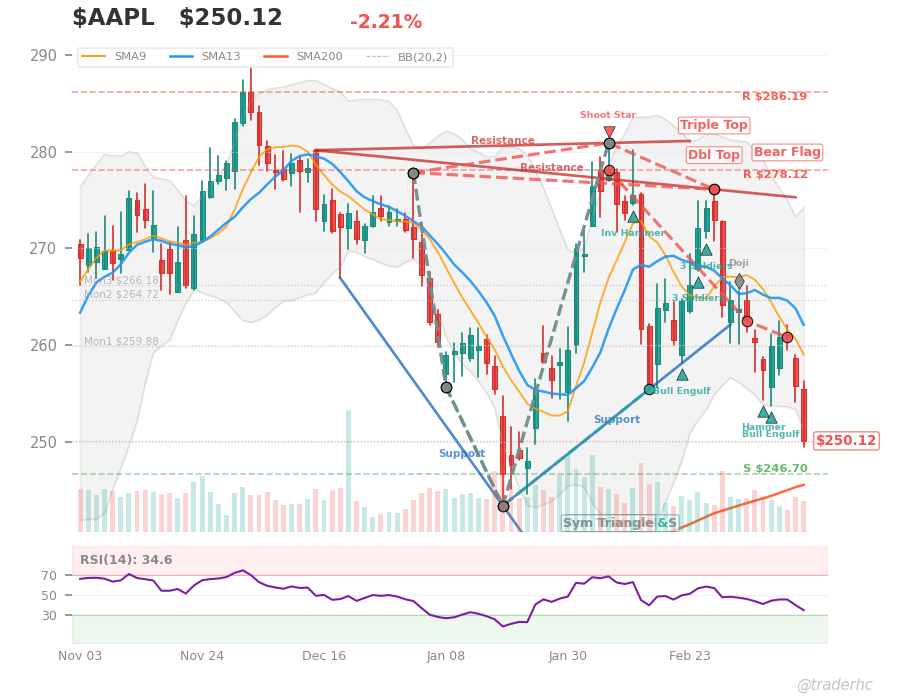 $AAPL Daily Chart