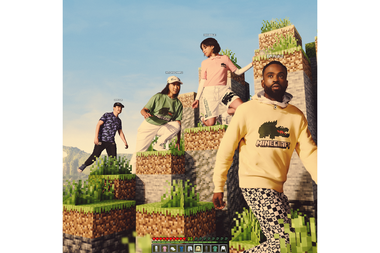 Lacoste x Minecraft Spring/Summer 2022 Details release information graphic tee jumper hoodie 