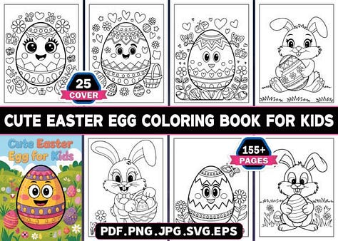 Easter coloring for kids