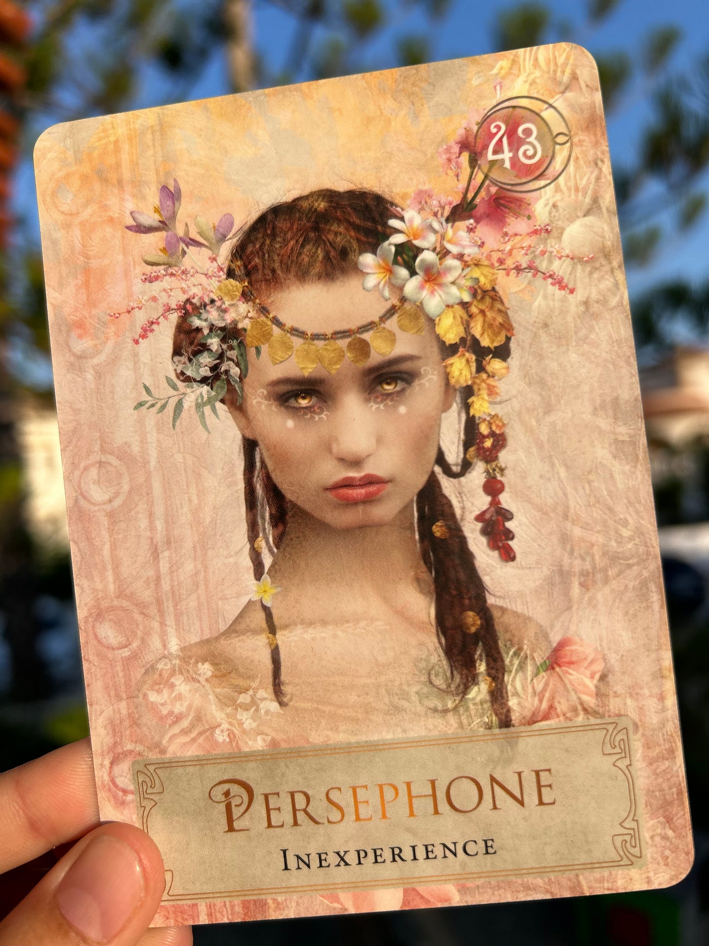 43 Persephone Inexperience Goddess Power Oracle Card