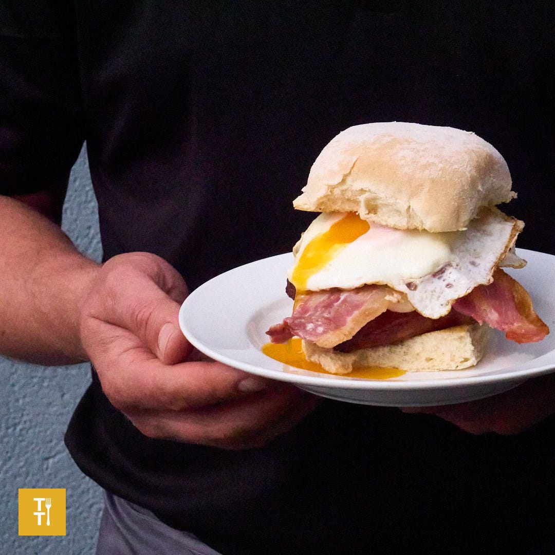 A breakfast blaa, photographed by Lorenzo Tonti for Tasteful Tours