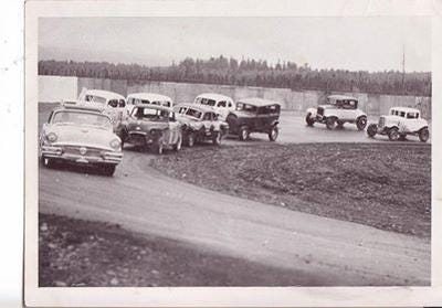 Oval track modified stock car race in Anchorage, Alaska. Oval track modified stock car race in Anchorage, Alaska.