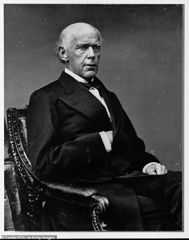Salmon Chase served as Republican governor of Ohio before being appointed to Lincoln's Cabinet. Lincoln then appointed him to the Supreme Court Salmon Chase served as Republican governor of Ohio before being appointed to Lincoln's Cabinet. Lincoln then appointed him to the Supreme Court