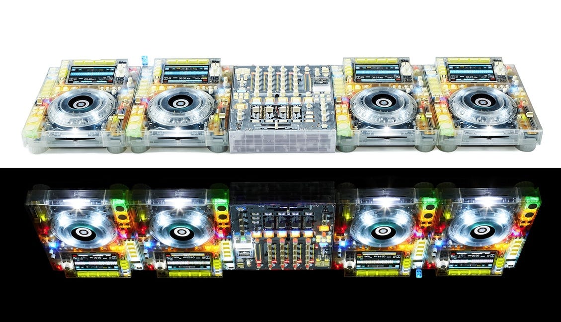 Are Transparent CDJs Art? Vigril Abloh's Transparent CDJ/DJM Setup Head To  Chicago Museum of Contemporary Art - DJ TechTools