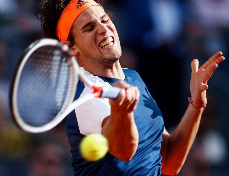 dominic thiem cant handle rafael nadals balls at madrid open dominic thiem cant handle rafael nadals balls at madrid open