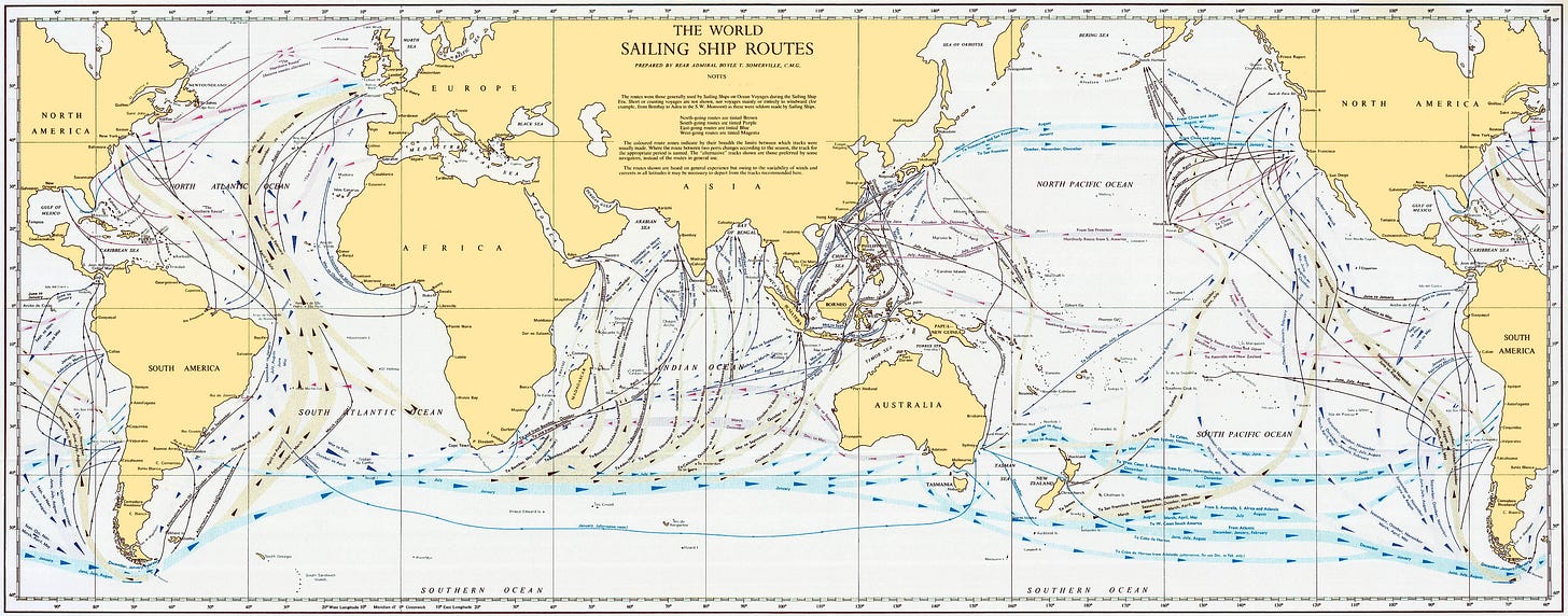 The World Sailing Ship Routes The World Sailing Ship Routes