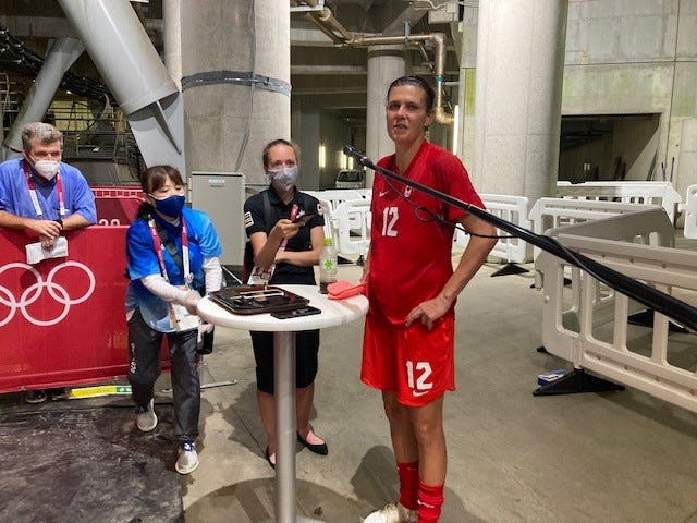 USA's Soccer Semifinal Heartbreak: Megan Rapinoe on Media Life in Tokyo