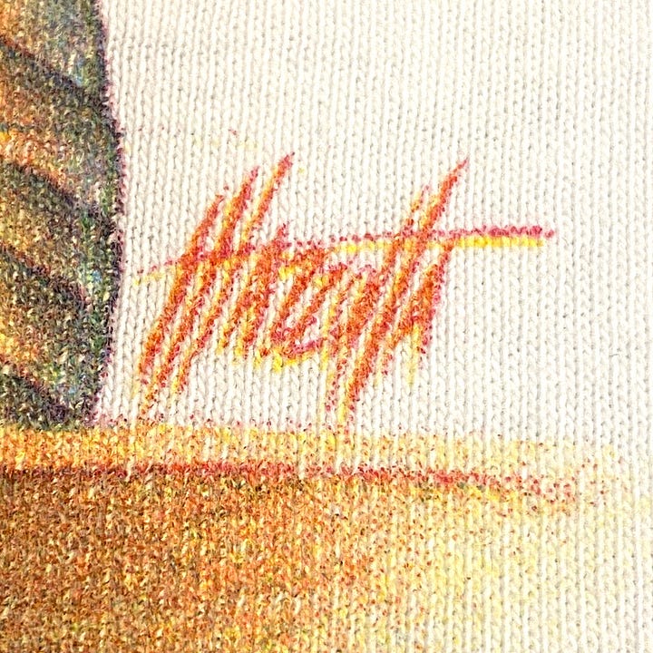 The artist's signature and an Easter egg self-portrait?