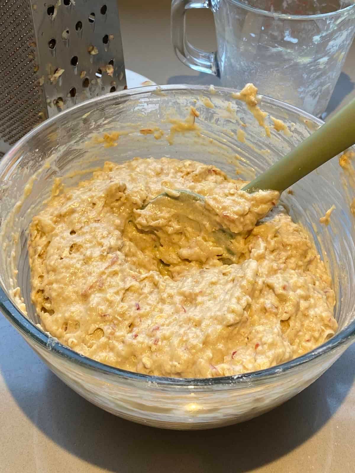 Apple, Oats and Cinnamon Muffin Batter. Apple, Oats and Cinnamon Muffin Batter.