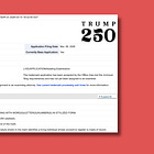 Trump's company now has its own branded trademark for America's 250th