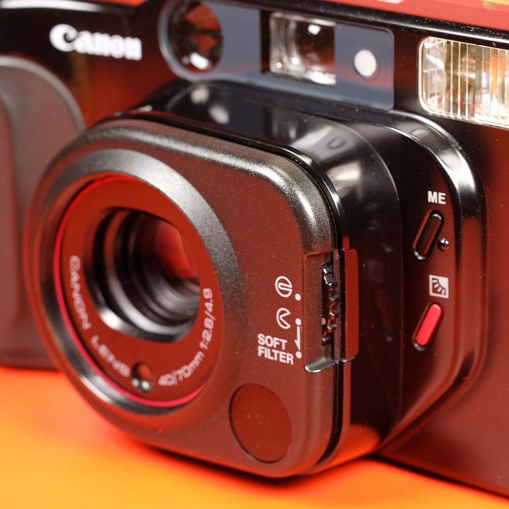Canon Sureshot Tele control buttons