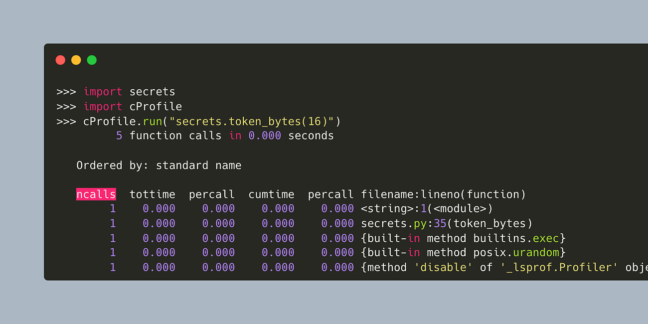 Profiling Your Code in Python