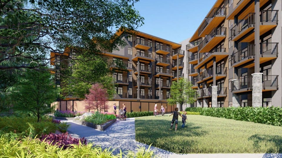 A monstrosity of a six-storey building