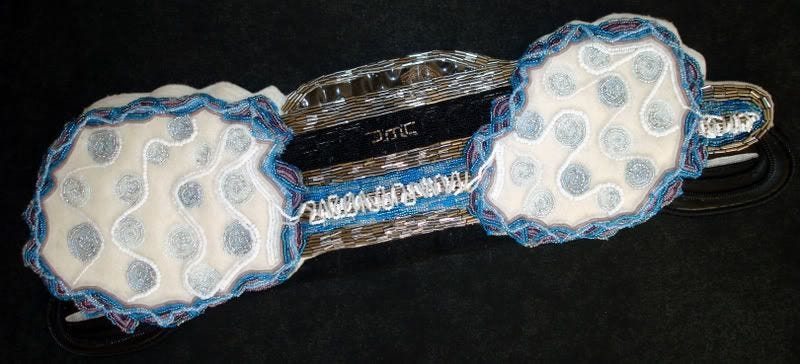 beaded 2008 Delorean bead embroidery pop art Boston artist blogger Back to the Future Einstein beaded 2008 Delorean bead embroidery pop art Boston artist blogger Back to the Future Einstein