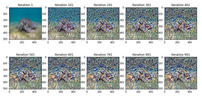 Neural style transfer as done by a Keras VGG19 CNN.