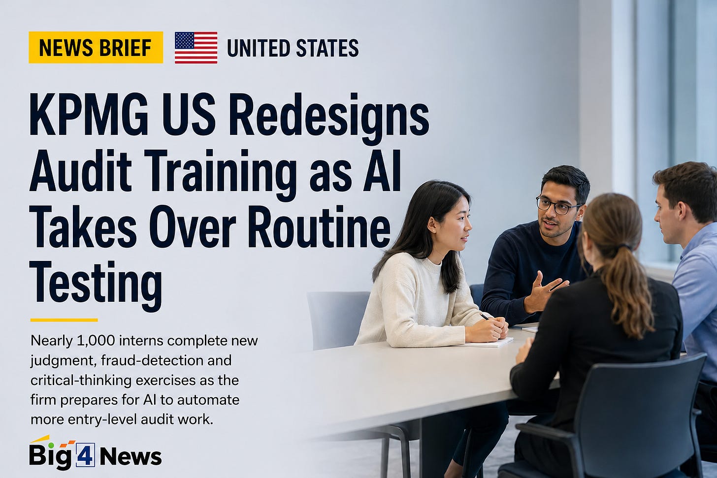KPMG US Redesigns Audit Training as AI Takes Over Routine Testing