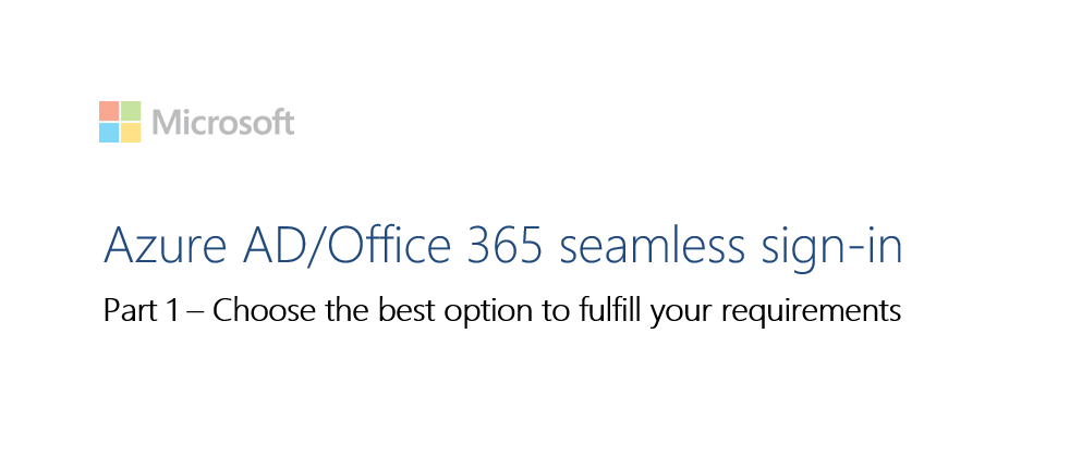 Azure AD Seeamles Sign-In Cover Image Azure AD Seeamles Sign-In Cover Image