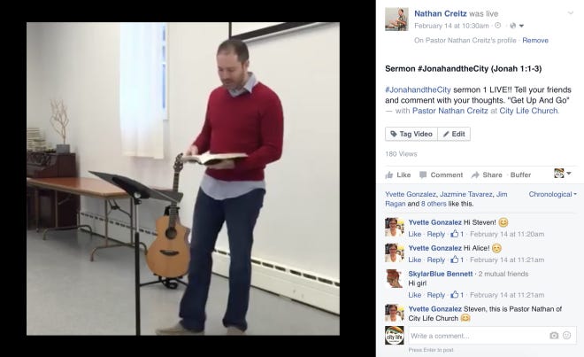 Facebook live stream