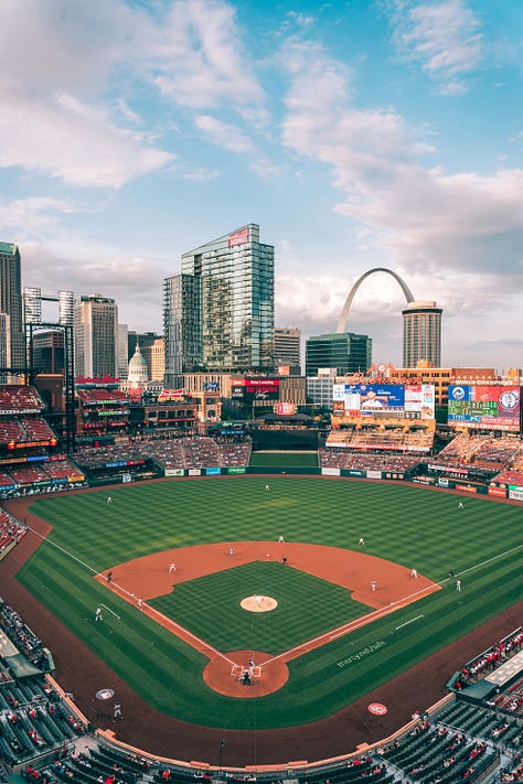 St Louis is on the eastern border of Missouri, across from Illinois on the Mississippi River.