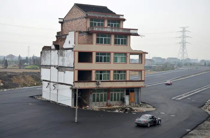 Japanese Nail Houses.