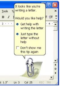 screenshot of Clippy