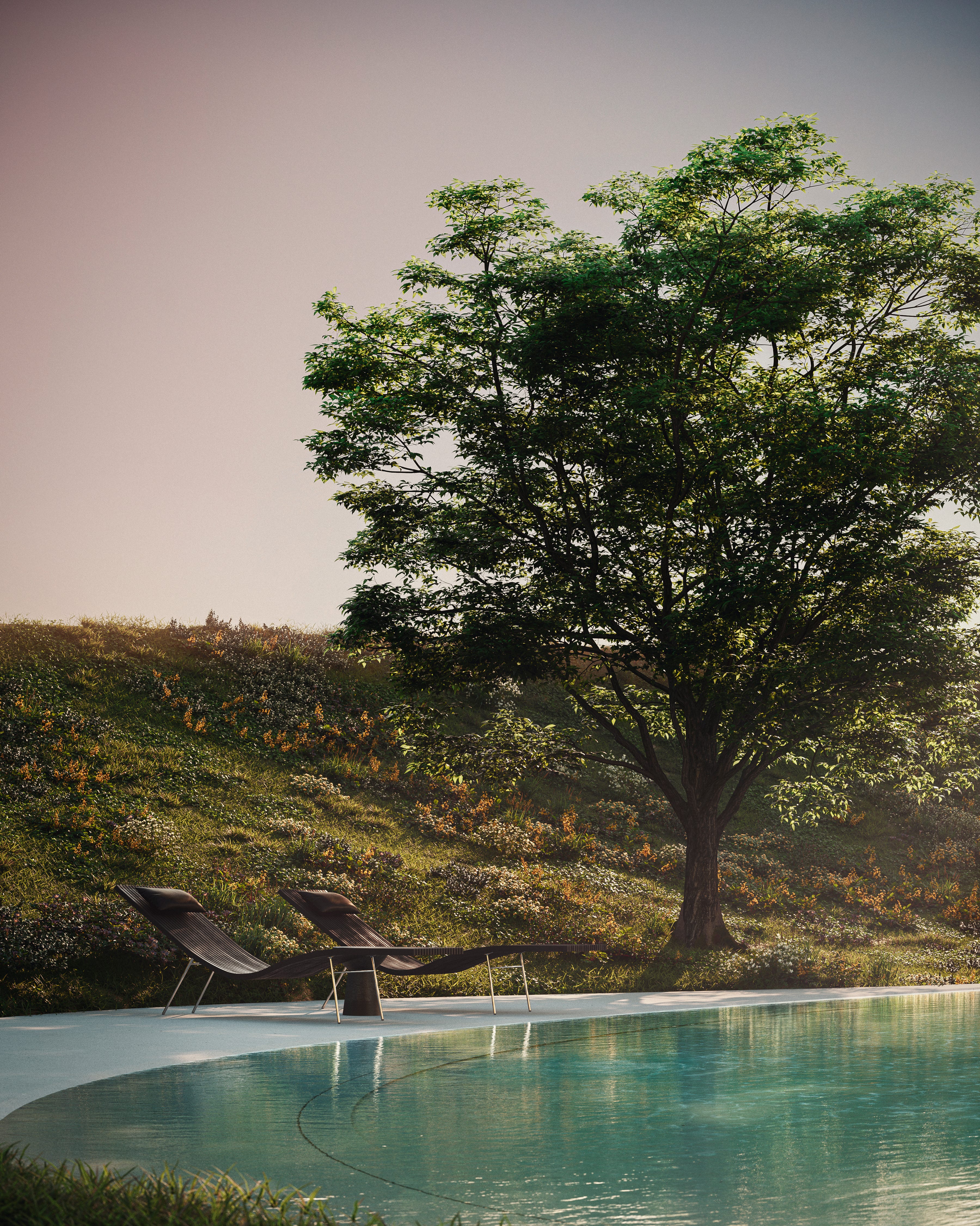 NOT A HOTEL ISHIGAKI EARTH」で、藤本壮介氏によるシンボルツリーの