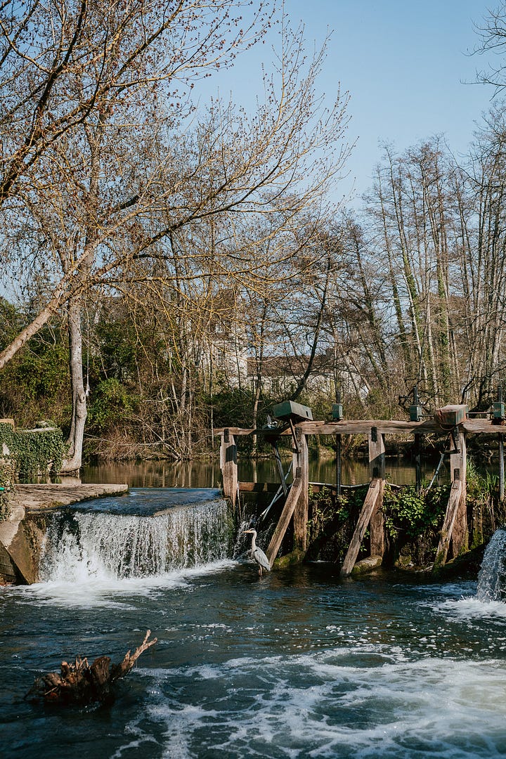 A French flag waves on the exterior of the town hall in Moret-sur-Loing France