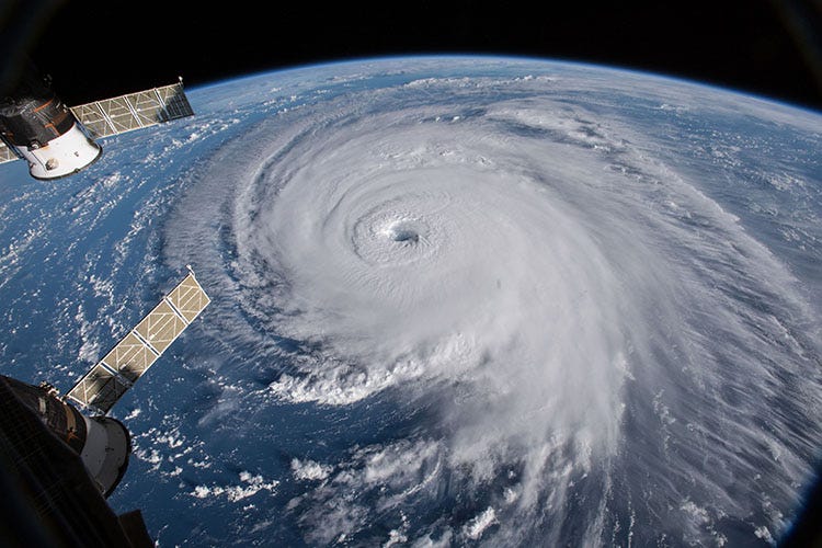 Hurricane Florence as seen from the International Space Station
