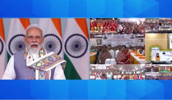 PM Modi Launches Women Employment Scheme for Bihar; Says, Women-Centric Schemes and Programmes Benefitted Every Section of Society