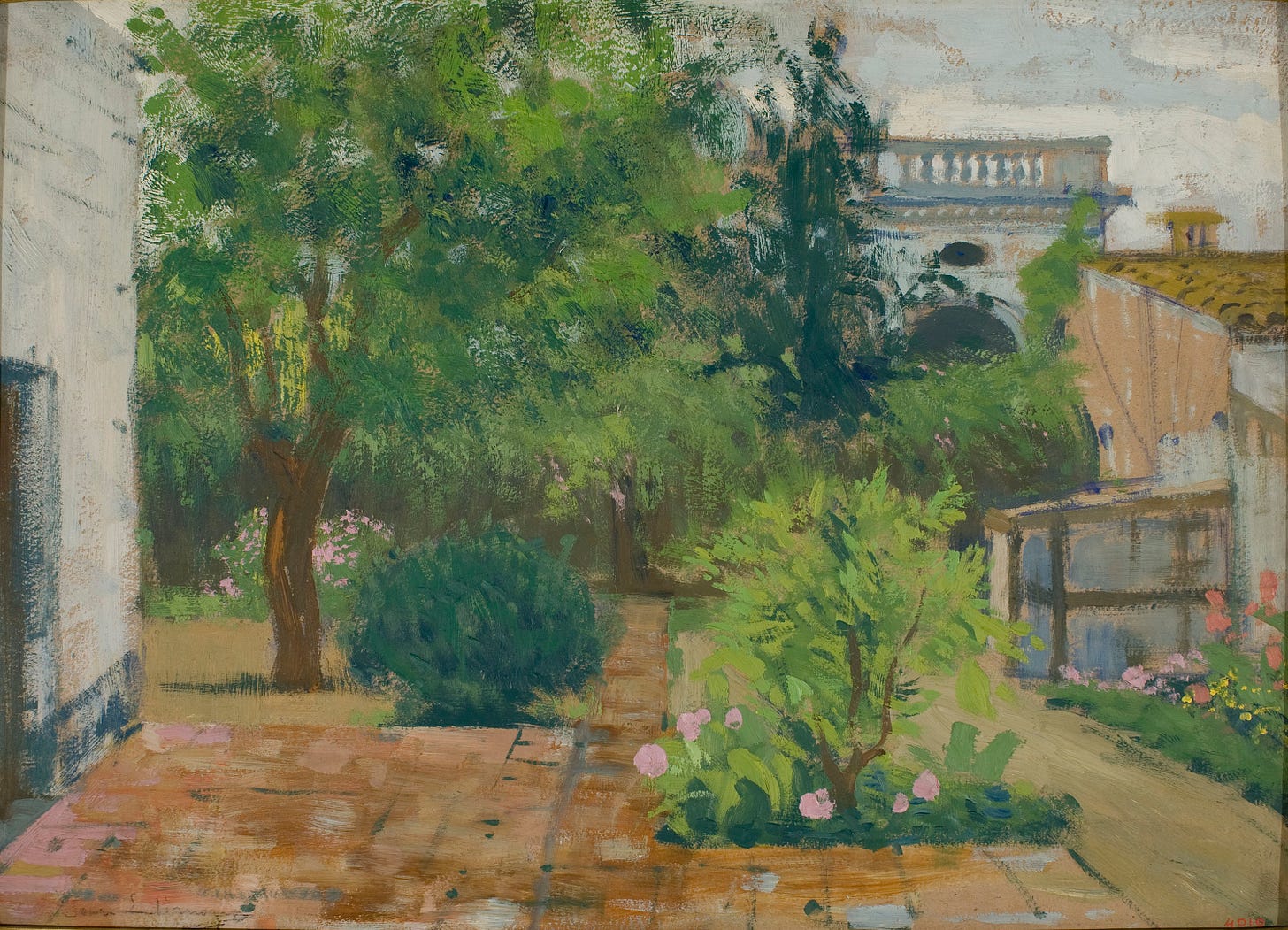 Joan Llimona - Jardí - Cap a 1900